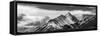 Canada, Alberta, Kananaskis Country, Panorama of Mount Burstall in Peter Lougheed Provincial Park-Ann Collins-Framed Stretched Canvas