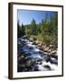 Canada, Alberta, Mountain Stream in Jasper National Park-Mike Grandmaison-Framed Photographic Print