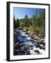 Canada, Alberta, Mountain Stream in Jasper National Park-Mike Grandmaison-Framed Photographic Print