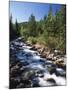 Canada, Alberta, Mountain Stream in Jasper National Park-Mike Grandmaison-Mounted Photographic Print