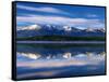 Canada, Alberta, Pyramid Lake in Jasper National Park-Mike Grandmaison-Framed Stretched Canvas