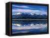 Canada, Alberta, Pyramid Lake in Jasper National Park-Mike Grandmaison-Framed Stretched Canvas