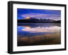 Canada, Alberta, Pyramid Lake in Jasper National Park-Mike Grandmaison-Framed Photographic Print