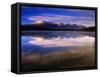 Canada, Alberta, Pyramid Lake in Jasper National Park-Mike Grandmaison-Framed Stretched Canvas