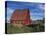 Canada, Alberta, Red Barn-Mike Grandmaison-Stretched Canvas