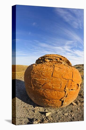 Canada, Alberta, Red Rock Coulee Preserve. Sandstone Concretion-Jaynes Gallery-Stretched Canvas