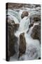 Canada, Alberta. Sunwapta Falls detail, Jasper National Park.-Judith Zimmerman-Stretched Canvas