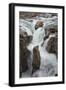 Canada, Alberta. Sunwapta Falls detail, Jasper National Park.-Judith Zimmerman-Framed Photographic Print