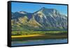 Canada, Alberta, Waterton Lakes National Park. Vimy Ridge and Lower Waterton Lake.-Jaynes Gallery-Framed Stretched Canvas