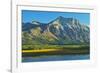 Canada, Alberta, Waterton Lakes National Park. Vimy Ridge and Lower Waterton Lake.-Jaynes Gallery-Framed Photographic Print