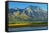 Canada, Alberta, Waterton Lakes National Park. Vimy Ridge and Lower Waterton Lake.-Jaynes Gallery-Framed Stretched Canvas