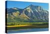 Canada, Alberta, Waterton Lakes National Park. Vimy Ridge and Lower Waterton Lake.-Jaynes Gallery-Stretched Canvas