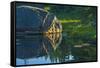 Canada, Algonquin Provincial Park. Rock Reflection in Opeongo Pond-Jaynes Gallery-Framed Stretched Canvas