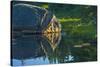 Canada, Algonquin Provincial Park. Rock Reflection in Opeongo Pond-Jaynes Gallery-Stretched Canvas