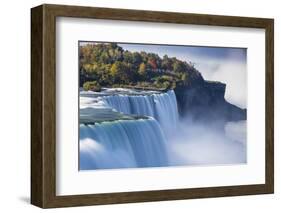 Canada and USA, Ontario and New York State, Niagara, Niagara Falls, the American and Canadian Falls-Jane Sweeney-Framed Photographic Print