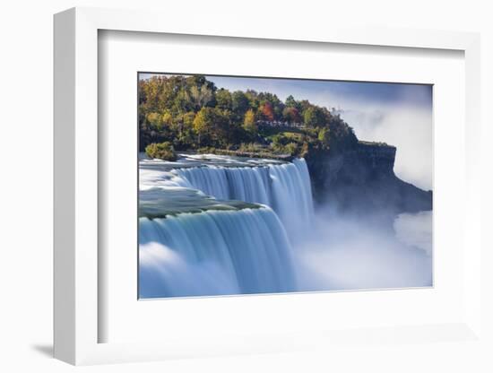 Canada and USA, Ontario and New York State, Niagara, Niagara Falls, the American and Canadian Falls-Jane Sweeney-Framed Photographic Print