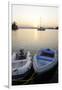 Canada, B.C., Gulf Islands, Wallace Island. Two Dinghy's at Sunset-Kevin Oke-Framed Photographic Print