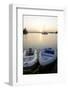 Canada, B.C., Gulf Islands, Wallace Island. Two Dinghy's at Sunset-Kevin Oke-Framed Photographic Print