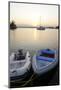 Canada, B.C., Gulf Islands, Wallace Island. Two Dinghy's at Sunset-Kevin Oke-Mounted Photographic Print