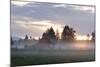 Canada, B.C., Vancouver Island. Barn on a Farm in the Cowichan Valley-Kevin Oke-Mounted Photographic Print