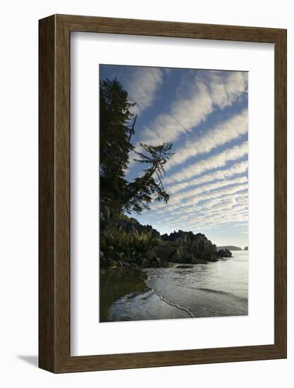 Canada, B.C, Vancouver Island. Clouds Above Tonquin Beach, Tofino-Kevin Oke-Framed Photographic Print