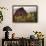 Canada, B.C., Vancouver Island, Cowichan Valley. Sunflowers by a Barn-Kevin Oke-Framed Photographic Print displayed on a wall