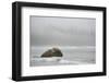 Canada, B.C, Vancouver Island. Large Rock with Surf, Florencia Beach-Kevin Oke-Framed Photographic Print