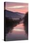 Canada, B.C, Vancouver Island. Sunrise in the Cowichan River Estuary-Kevin Oke-Stretched Canvas