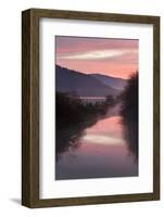 Canada, B.C, Vancouver Island. Sunrise in the Cowichan River Estuary-Kevin Oke-Framed Photographic Print