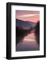 Canada, B.C, Vancouver Island. Sunrise in the Cowichan River Estuary-Kevin Oke-Framed Photographic Print