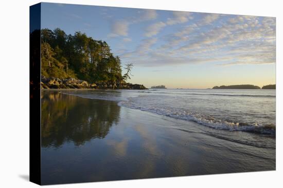 Canada, B.C, Vancouver Island. Surf and Sand at Tonquin Beach-Kevin Oke-Stretched Canvas