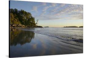 Canada, B.C, Vancouver Island. Surf and Sand at Tonquin Beach-Kevin Oke-Stretched Canvas