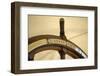 Canada, B.C, Victoria. Brass and Wood Steering Wheel on the Uscg Eagle-Kevin Oke-Framed Photographic Print