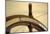 Canada, B.C, Victoria. Brass and Wood Steering Wheel on the Uscg Eagle-Kevin Oke-Mounted Photographic Print