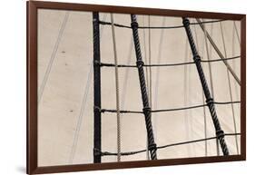 Canada, B.C, Victoria. Rigging and Sails on the Hms Bounty-Kevin Oke-Framed Photographic Print