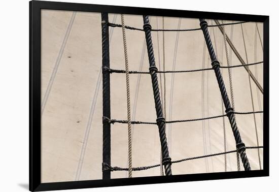 Canada, B.C, Victoria. Rigging and Sails on the Hms Bounty-Kevin Oke-Framed Photographic Print