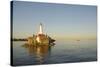 Canada, B.C, Victoria. the Light Beacon at Ogden Point Breakwater-Kevin Oke-Stretched Canvas