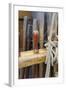 Canada, B.C, Victoria. Wooden Pegs and Rigging on the Hms Bounty-Kevin Oke-Framed Photographic Print