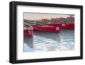 Canada, Banff National Park, Lake Louise, Canoes-Jamie & Judy Wild-Framed Photographic Print