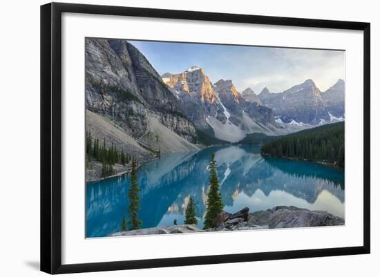 Canada, Banff National Park, Valley of the Ten Peaks, Moraine Lake-Jamie & Judy Wild-Framed Photographic Print