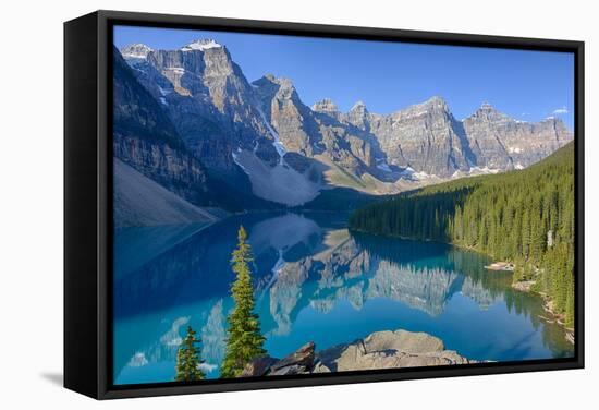 Canada, Banff National Park, Valley of the Ten Peaks, Moraine Lake-Jamie & Judy Wild-Framed Stretched Canvas