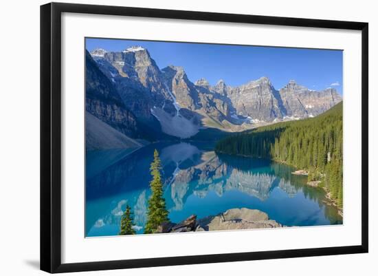 Canada, Banff National Park, Valley of the Ten Peaks, Moraine Lake-Jamie & Judy Wild-Framed Photographic Print