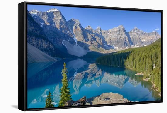 Canada, Banff National Park, Valley of the Ten Peaks, Moraine Lake-Jamie & Judy Wild-Framed Stretched Canvas