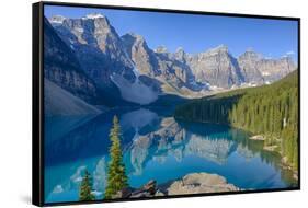 Canada, Banff National Park, Valley of the Ten Peaks, Moraine Lake-Jamie & Judy Wild-Framed Stretched Canvas