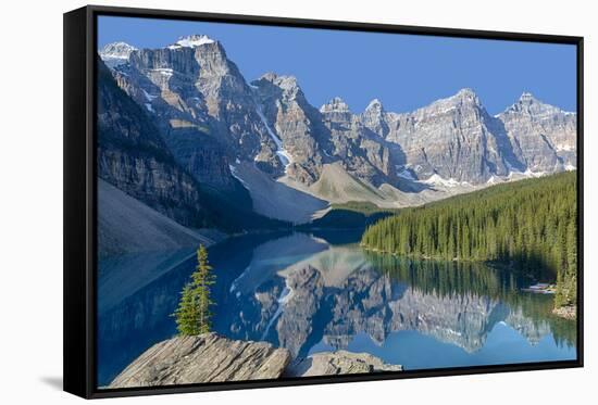 Canada, Banff National Park, Valley of the Ten Peaks, Moraine Lake-Jamie & Judy Wild-Framed Stretched Canvas