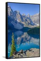 Canada, Banff National Park, Valley of the Ten Peaks, Moraine Lake-Jamie & Judy Wild-Framed Stretched Canvas