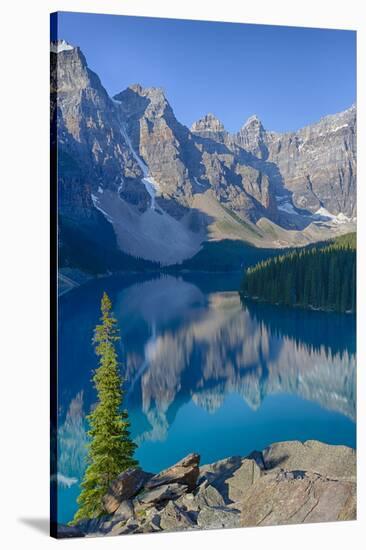 Canada, Banff National Park, Valley of the Ten Peaks, Moraine Lake-Jamie & Judy Wild-Stretched Canvas