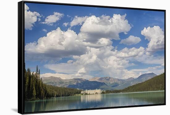 Canada, Banff NP, Lake Louise, the Fairmont Chateau Lake Louise-Jamie & Judy Wild-Framed Stretched Canvas