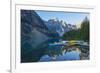 Canada, Banff NP, Valley of the Ten Peaks, Moraine Lake, Canoe Dock-Jamie & Judy Wild-Framed Photographic Print