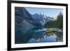 Canada, Banff NP, Valley of the Ten Peaks, Moraine Lake, Canoe Dock-Jamie & Judy Wild-Framed Photographic Print